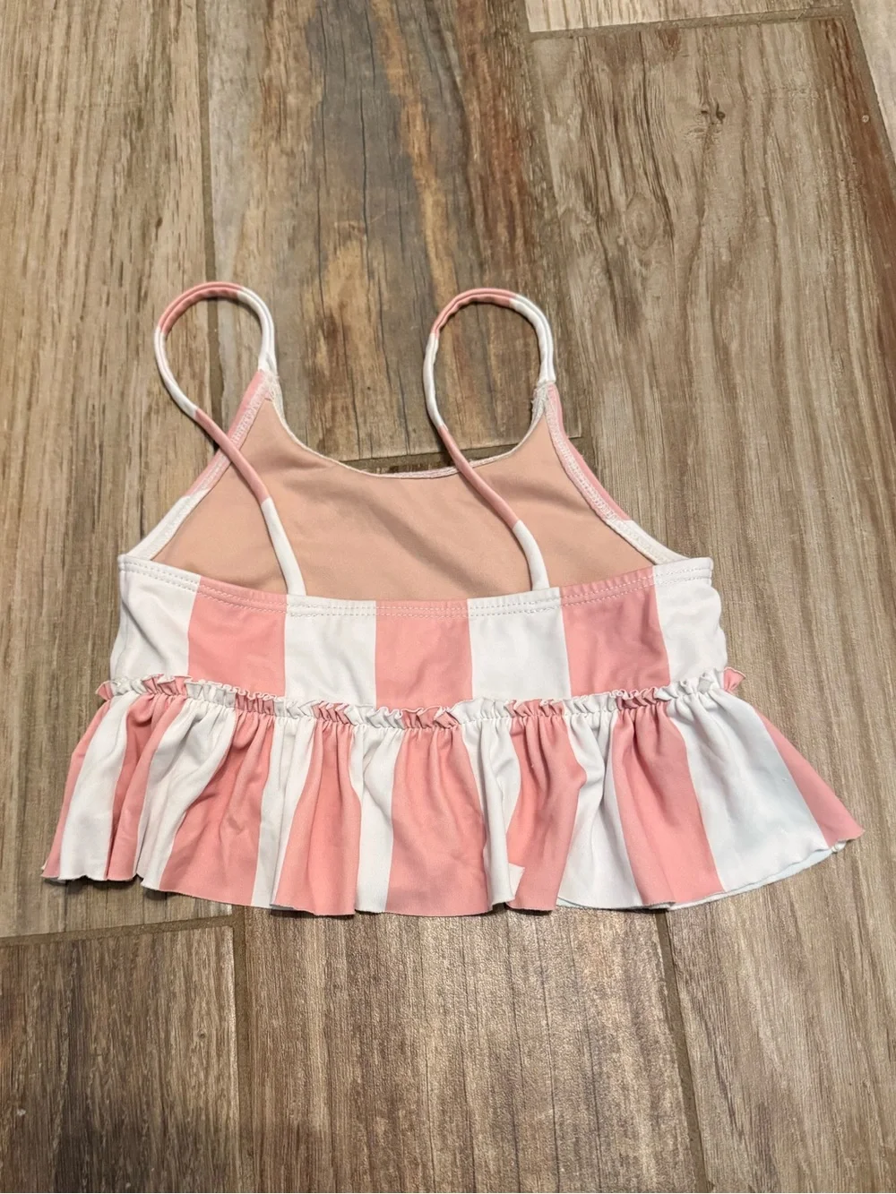 Kortni Jeane Mini Striped Peplum Swim Top